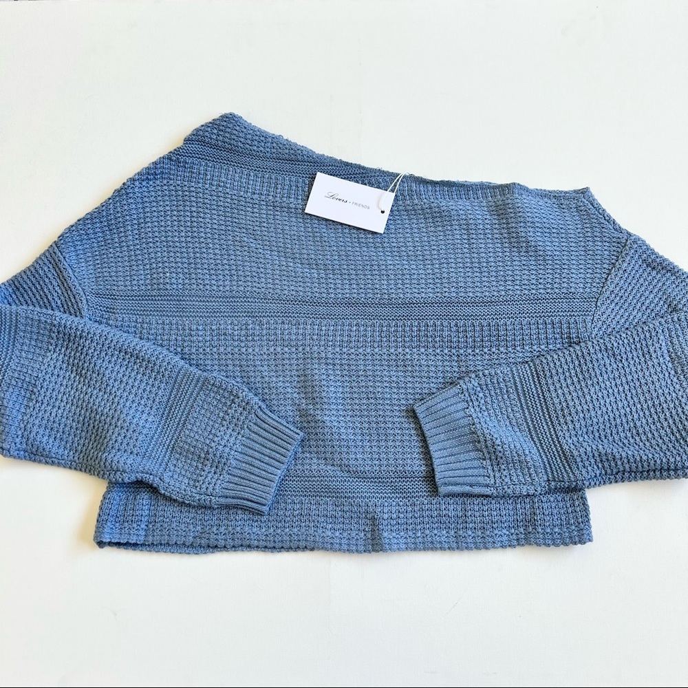 Lovers and Friends Porto Santo Sweater in Dusty Blue
